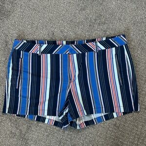 a.n.a. New Approach Striped Twill Shorts ~ Women's Size 14 ~ NWOT